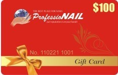 Professional nail gift card