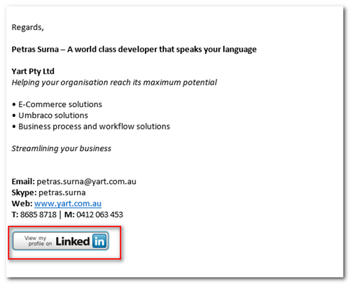 How To Use A LinkedIn Email Button